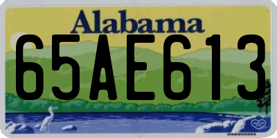 AL license plate 65AE613