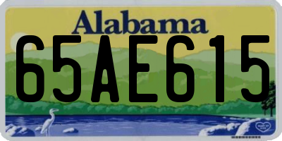 AL license plate 65AE615