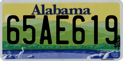 AL license plate 65AE619