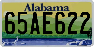 AL license plate 65AE622