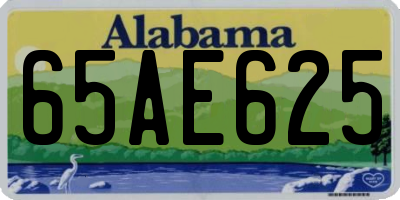AL license plate 65AE625