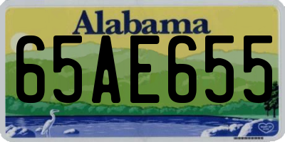 AL license plate 65AE655