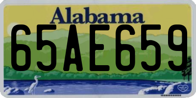 AL license plate 65AE659