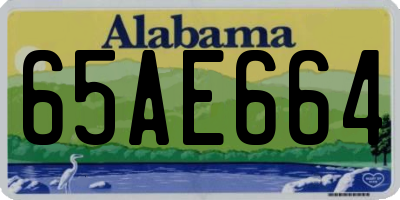 AL license plate 65AE664