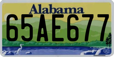 AL license plate 65AE677