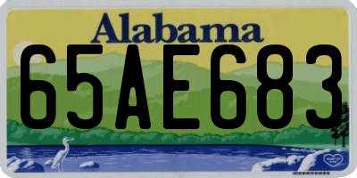 AL license plate 65AE683