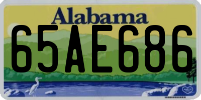 AL license plate 65AE686