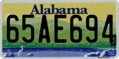 AL license plate 65AE694