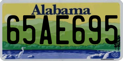 AL license plate 65AE695