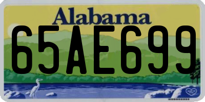 AL license plate 65AE699