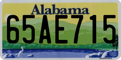 AL license plate 65AE715