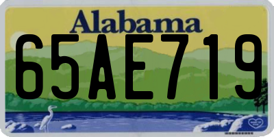 AL license plate 65AE719