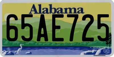 AL license plate 65AE725
