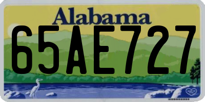 AL license plate 65AE727