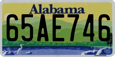 AL license plate 65AE746