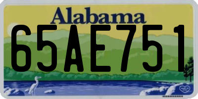 AL license plate 65AE751