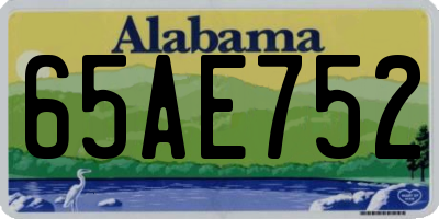AL license plate 65AE752