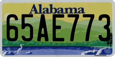AL license plate 65AE773
