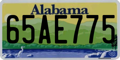 AL license plate 65AE775