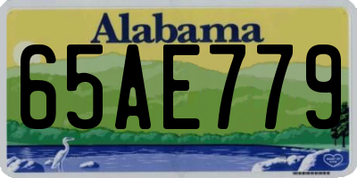 AL license plate 65AE779