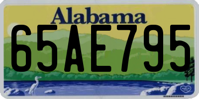 AL license plate 65AE795