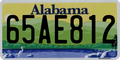AL license plate 65AE812