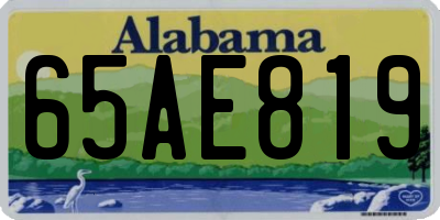 AL license plate 65AE819