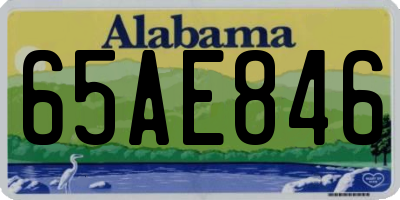 AL license plate 65AE846