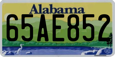 AL license plate 65AE852