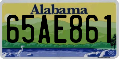 AL license plate 65AE861