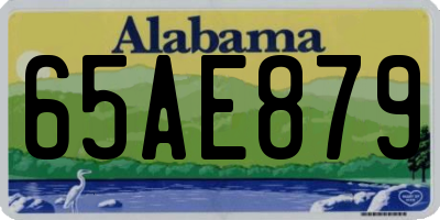 AL license plate 65AE879