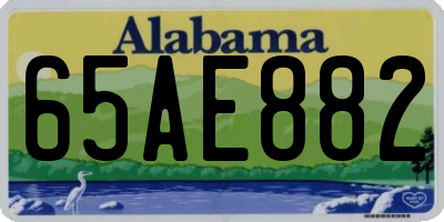 AL license plate 65AE882