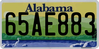 AL license plate 65AE883