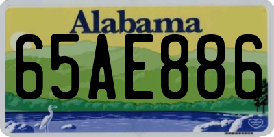 AL license plate 65AE886