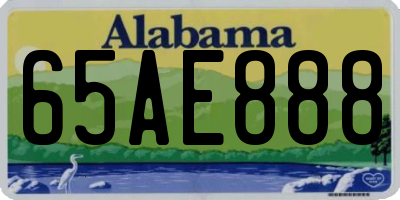AL license plate 65AE888