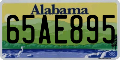 AL license plate 65AE895
