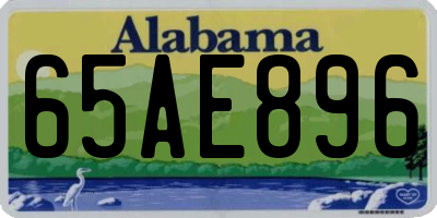 AL license plate 65AE896