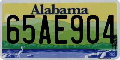 AL license plate 65AE904