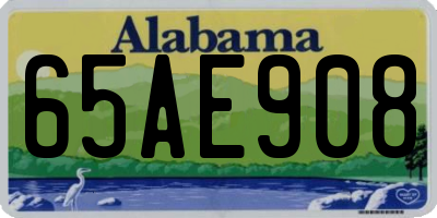 AL license plate 65AE908