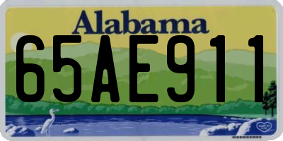 AL license plate 65AE911