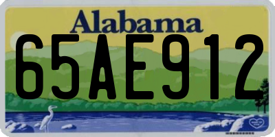 AL license plate 65AE912