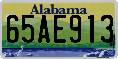 AL license plate 65AE913