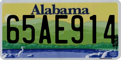 AL license plate 65AE914