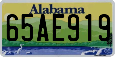 AL license plate 65AE919