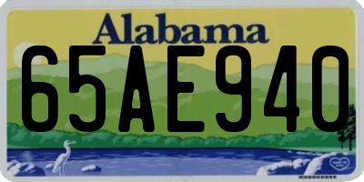 AL license plate 65AE940