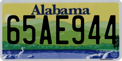 AL license plate 65AE944