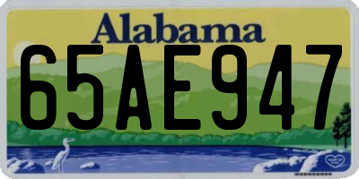AL license plate 65AE947