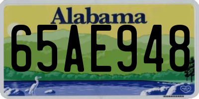 AL license plate 65AE948