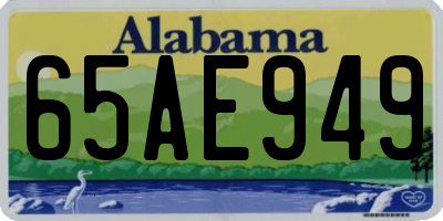 AL license plate 65AE949