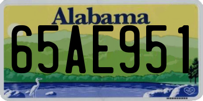 AL license plate 65AE951